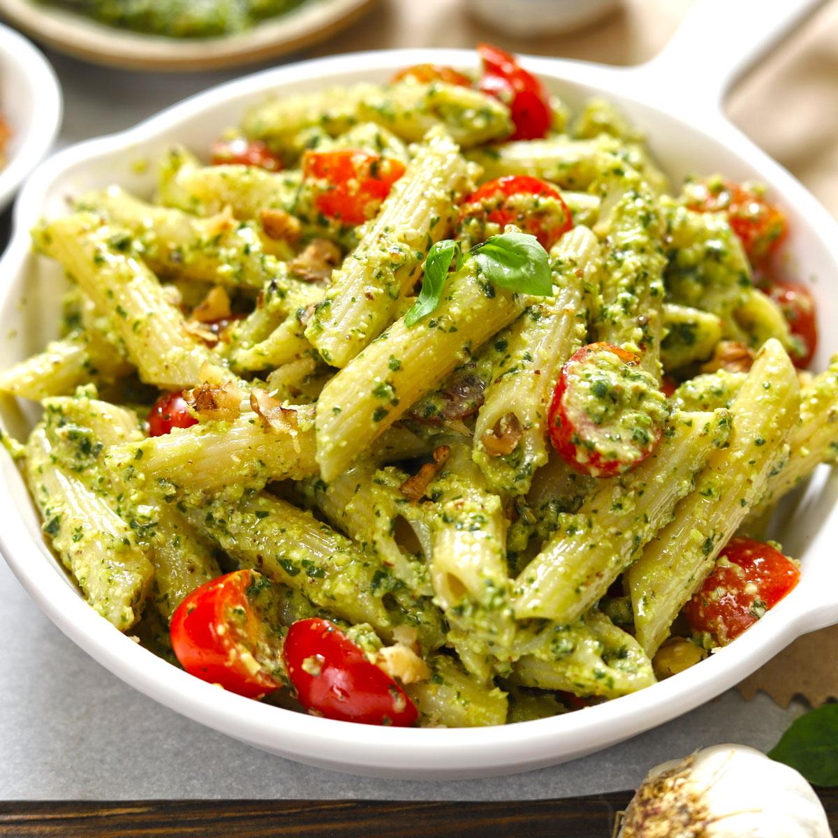 Pasta Creamy Pesto Sauce.