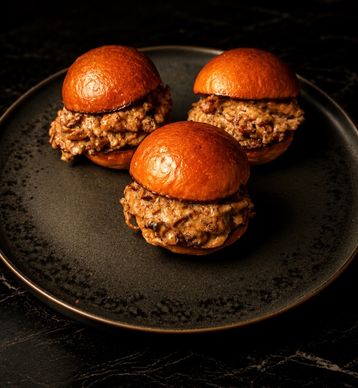 Wagyu Cheesesteak Sliders.