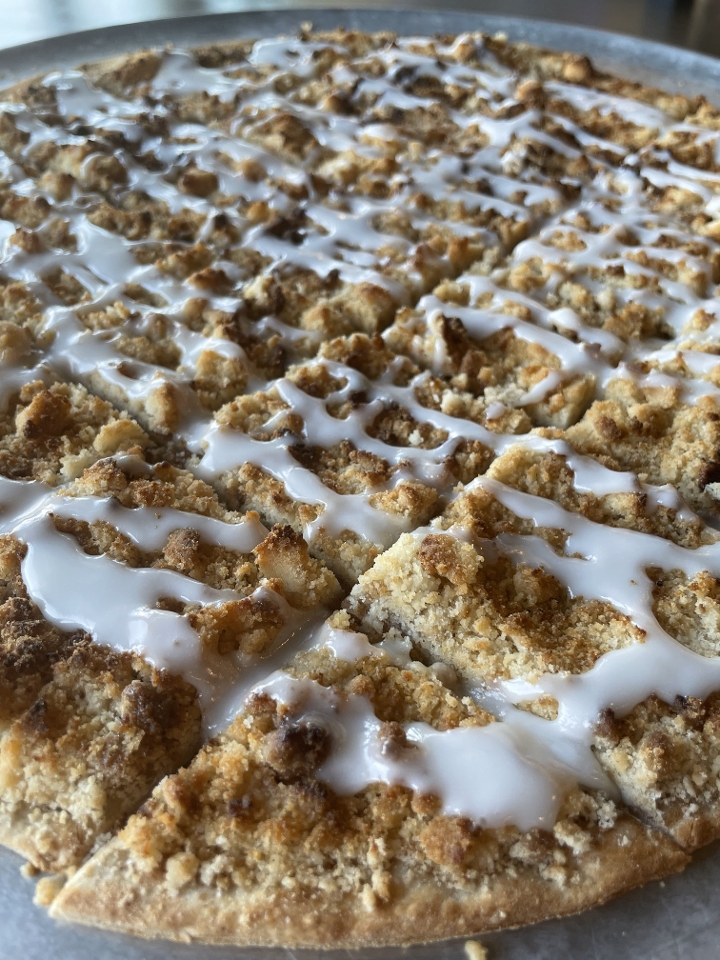 Small Thin Dessert Pizza.