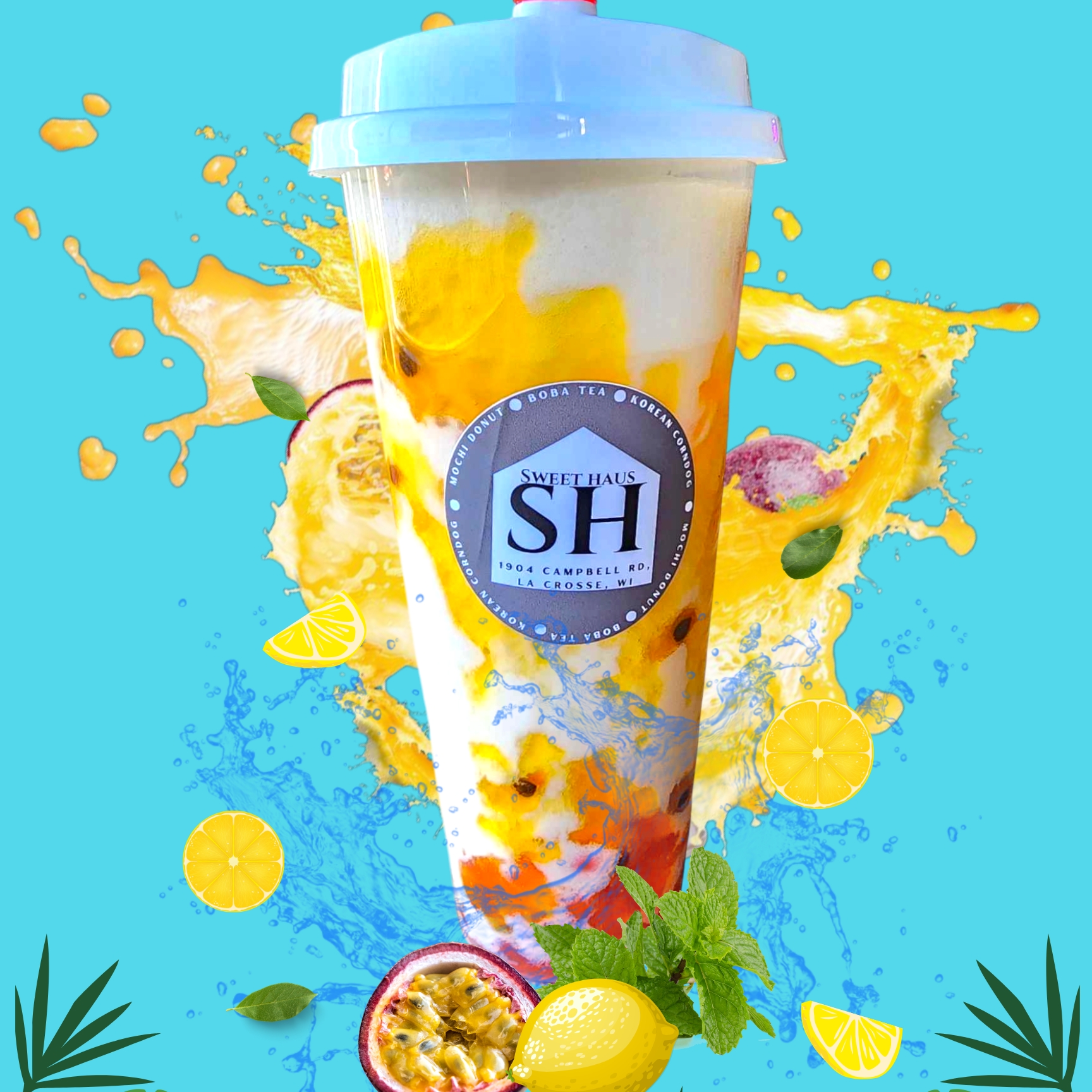 Passion Fruit Milk Tea.