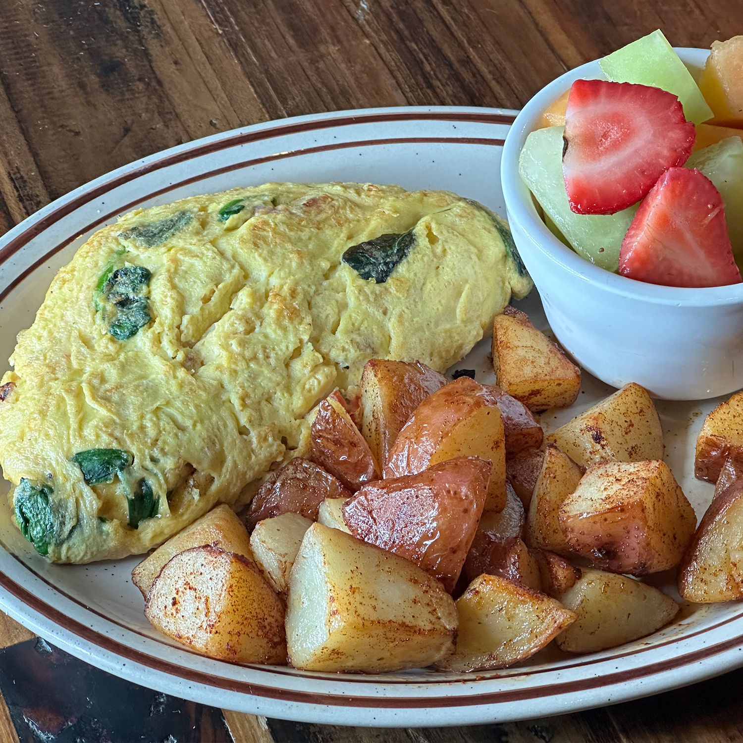 Feta Cheese & Spinach Omelet