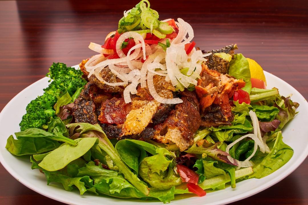 Salmon Skin Salad.