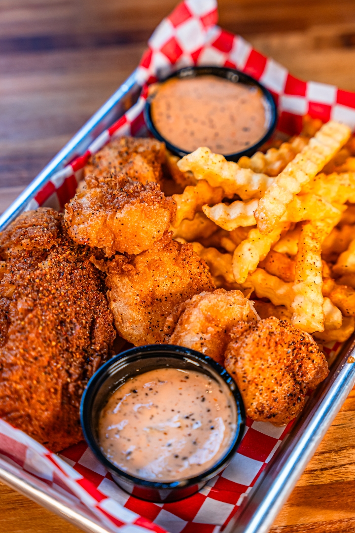 Fish and Shrimp (3) Basket.
