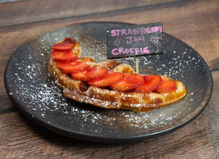 Strawberry & Jam Croffle.