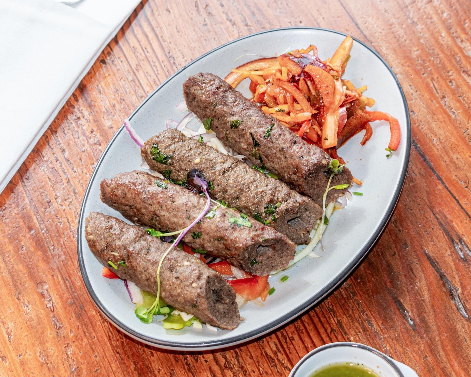Lamb Seekh Kabob.