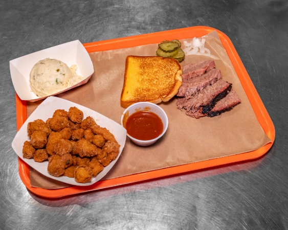 Sliced Brisket Plate.