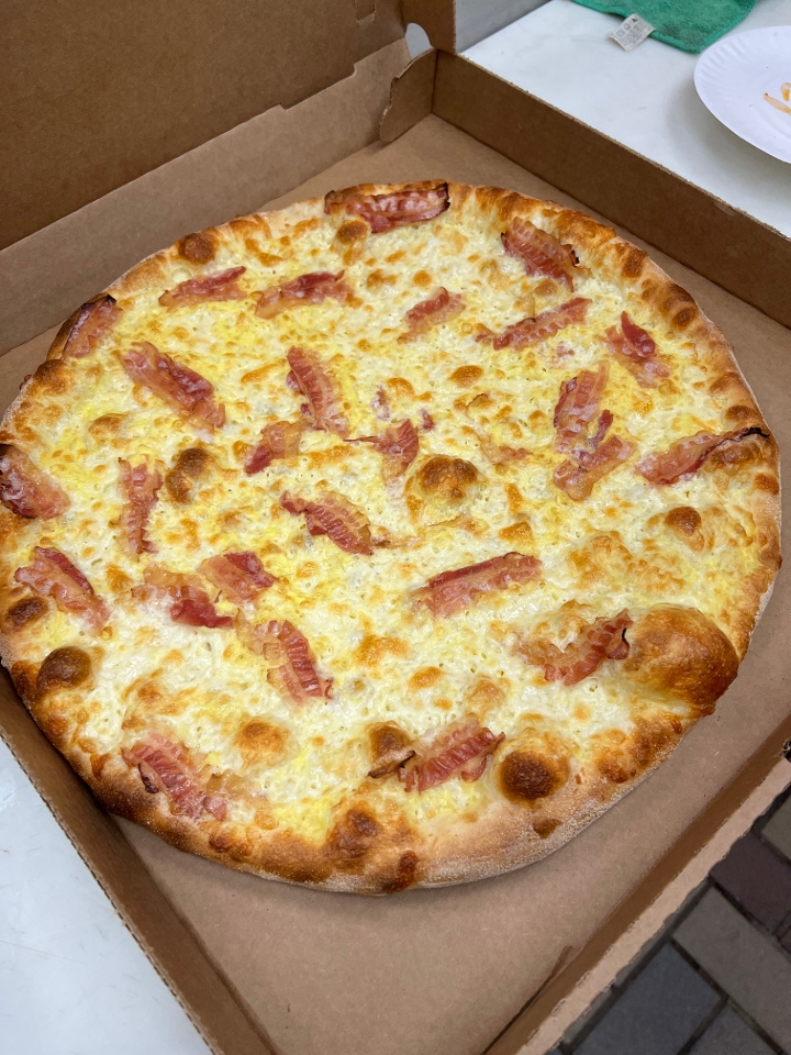 World "Famous" Breakfast Pizza.