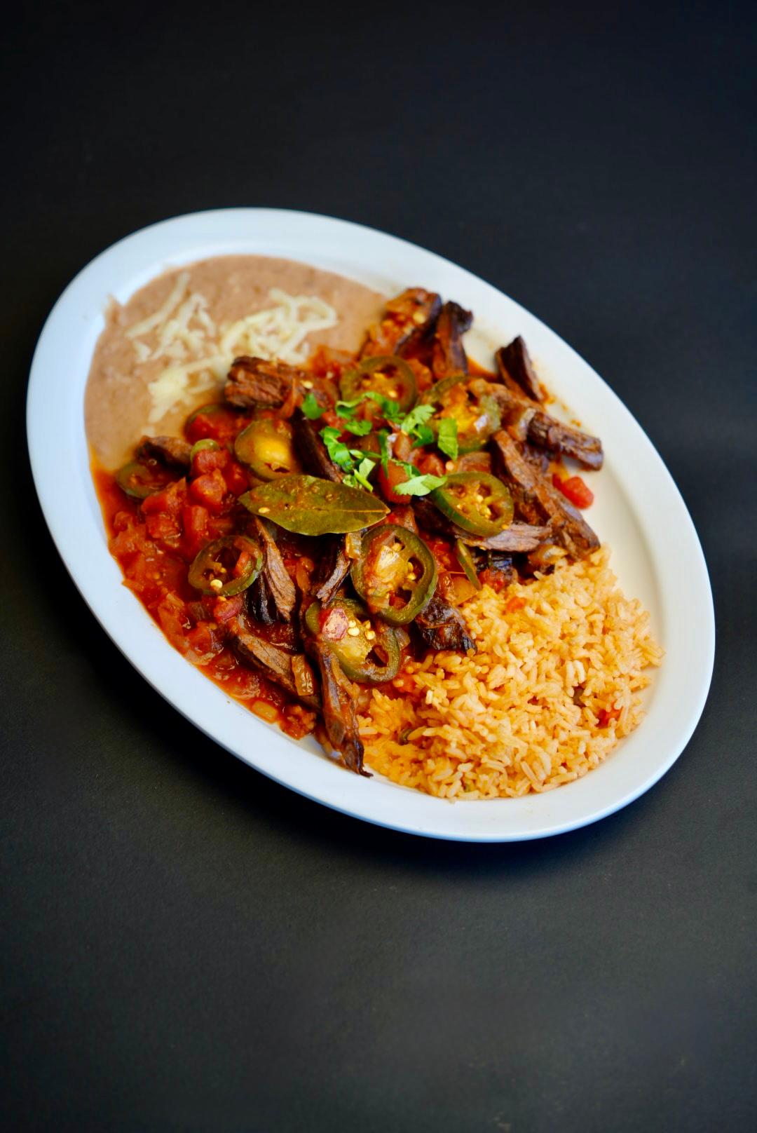 Steak a La Mexicana.