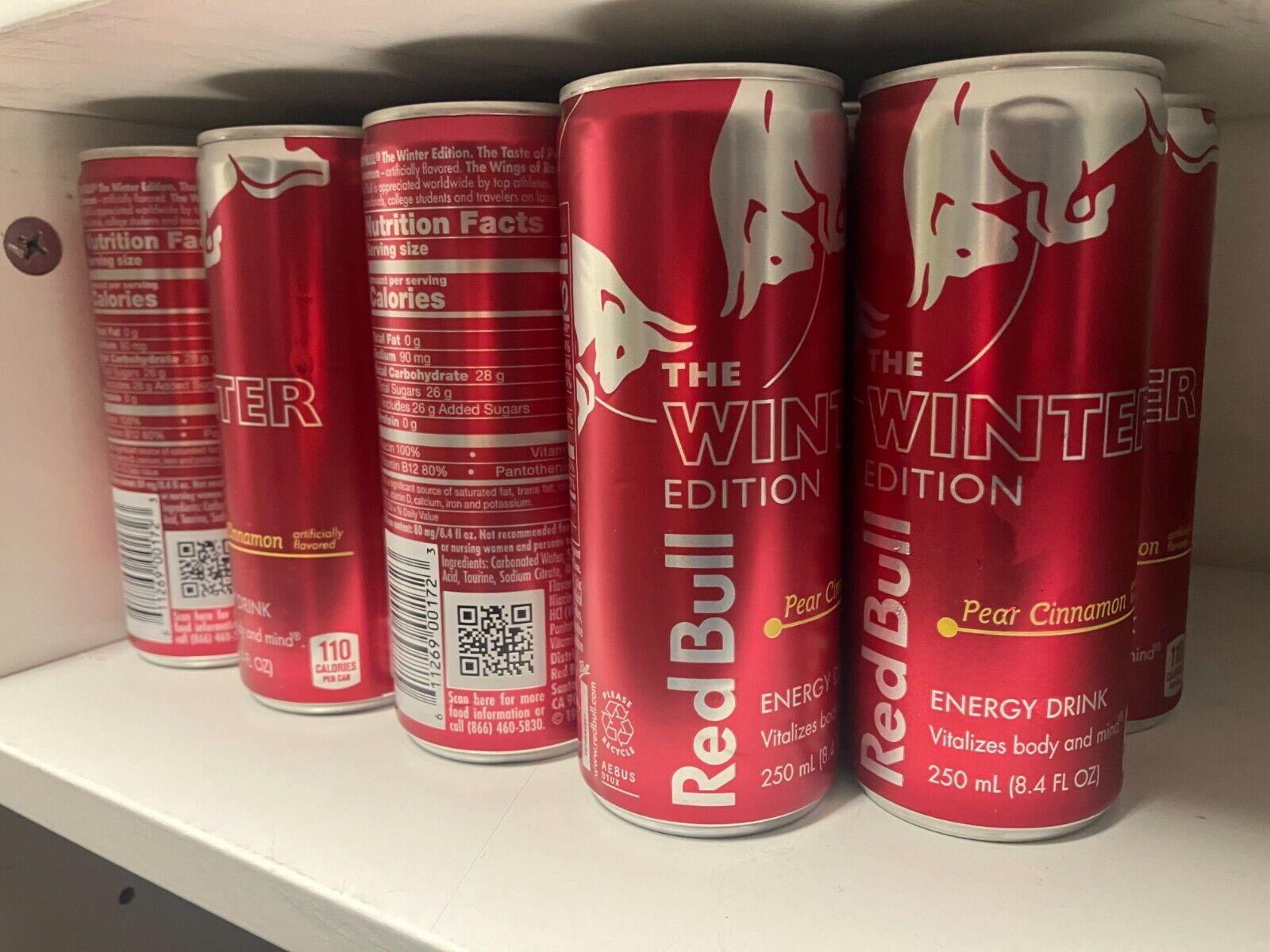 Red Bull Winter Edition Pear Cinnamon Energy Drink  8.4 Fl Oz Can.