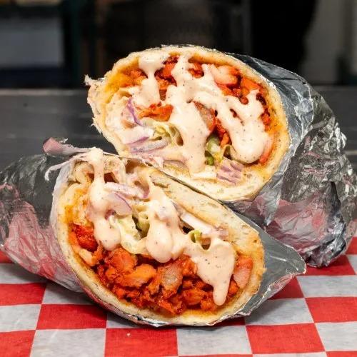2 Chicken Gyro with 20 oz Soda.