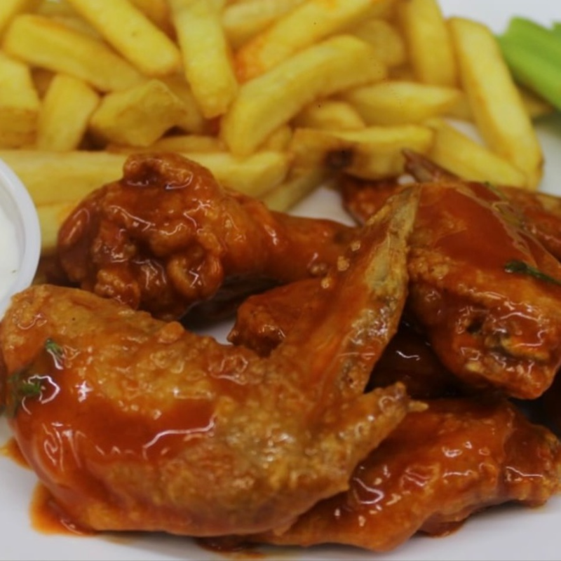 20 Flavored Wings.
