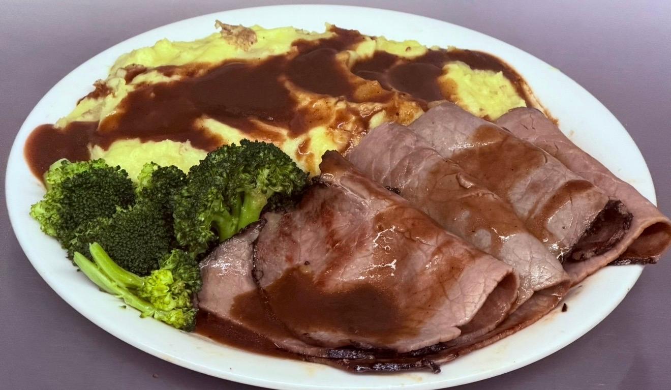 Roast Sirloin Beef Dinner.