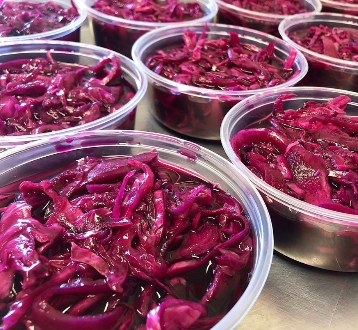 Pickled Red Cabbage.