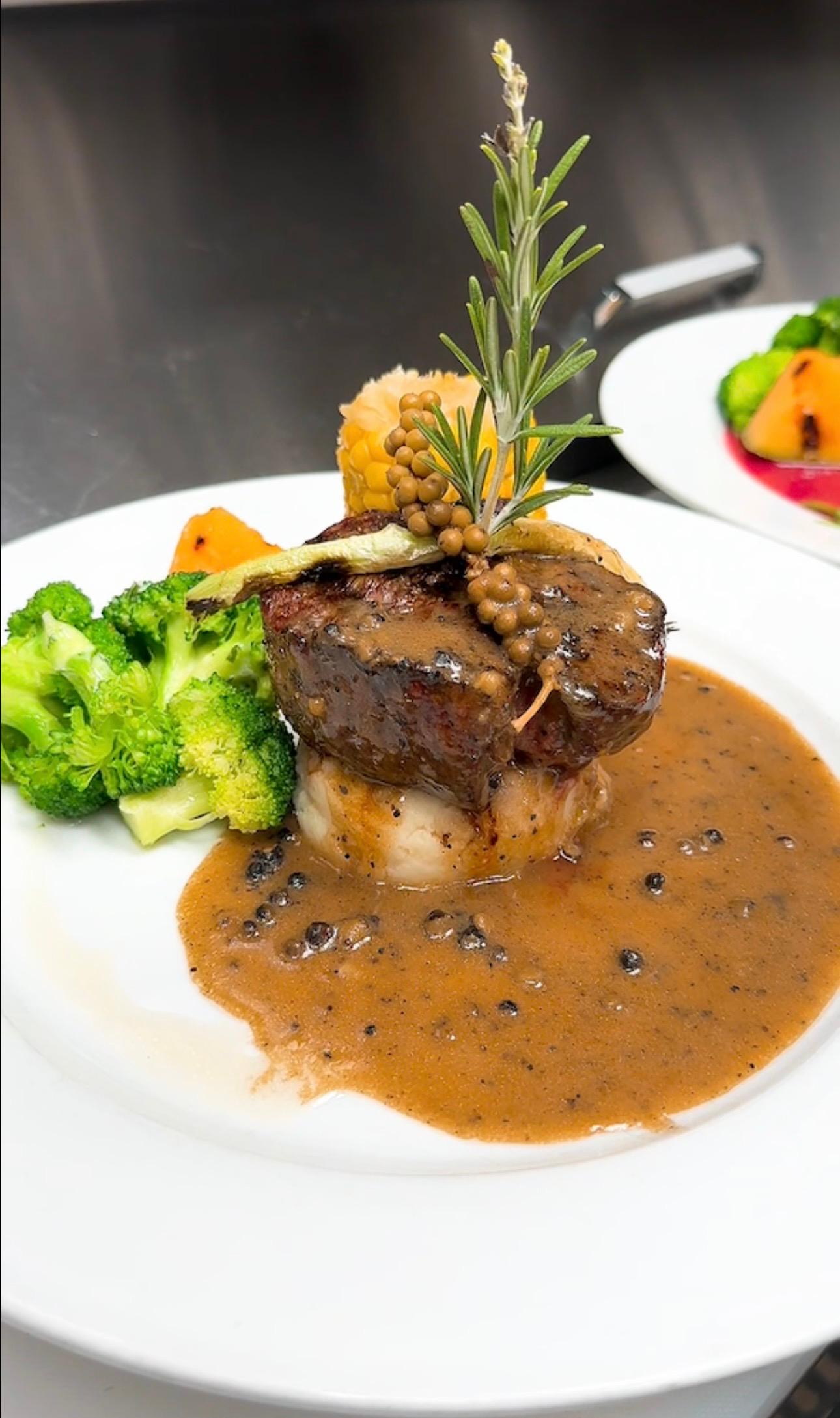 Grilled Beef Filet Mignon.