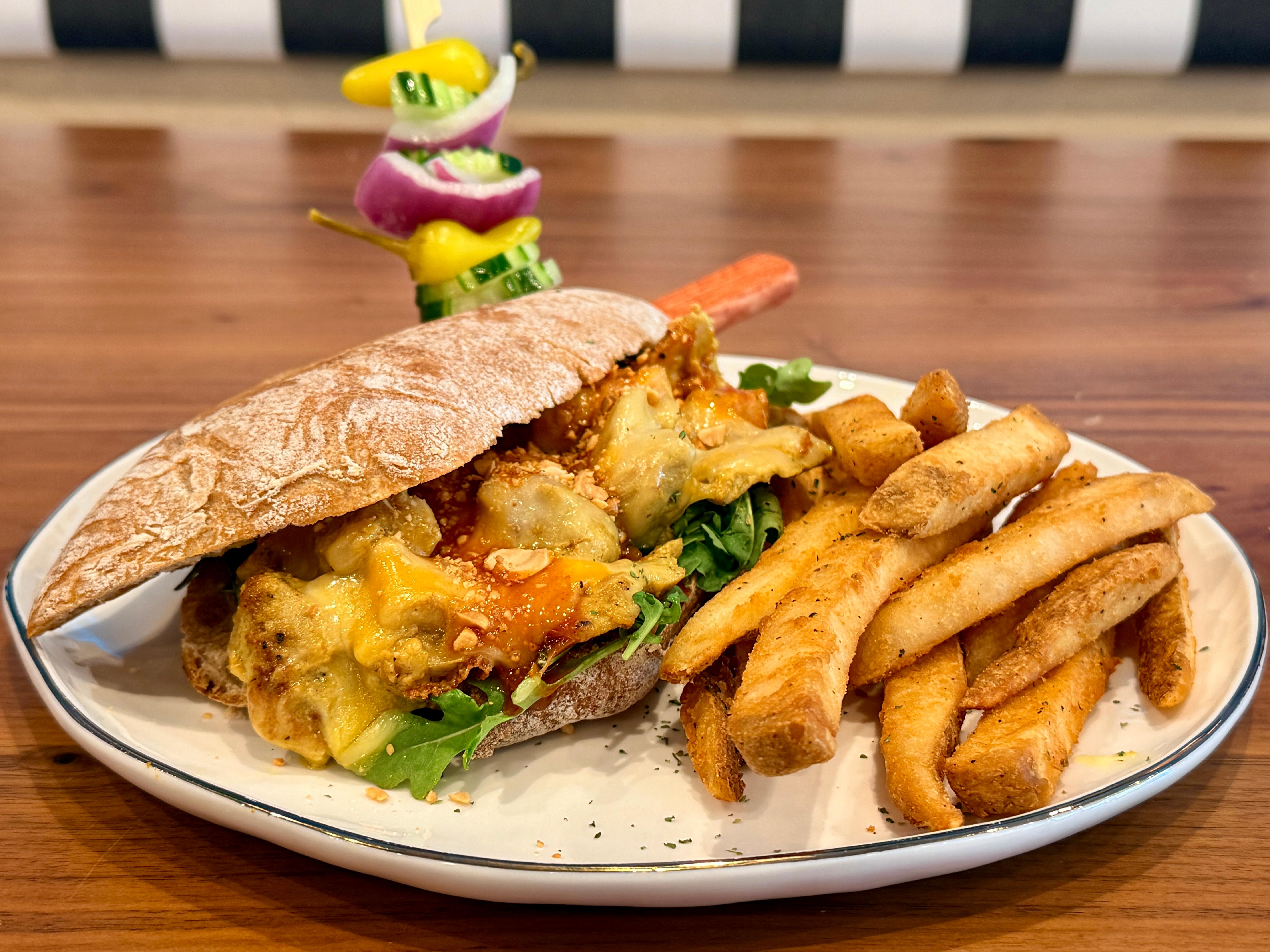 Chicken Satay Panini.