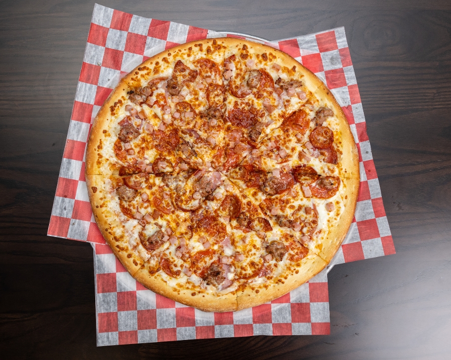 Small 12' All Meat Pizza.