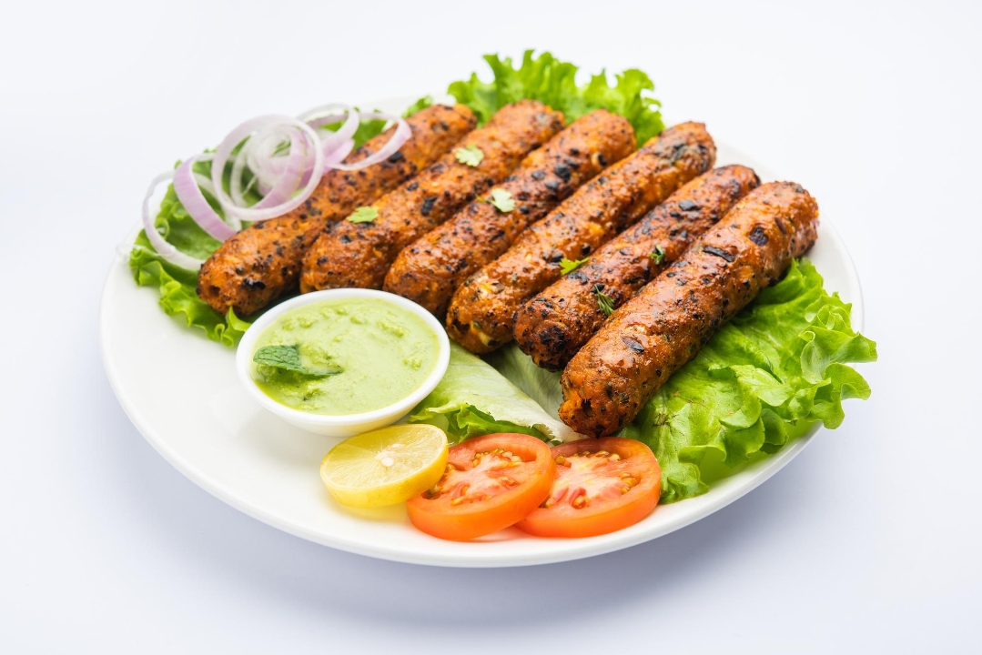 Chicken Seekh Kebab.