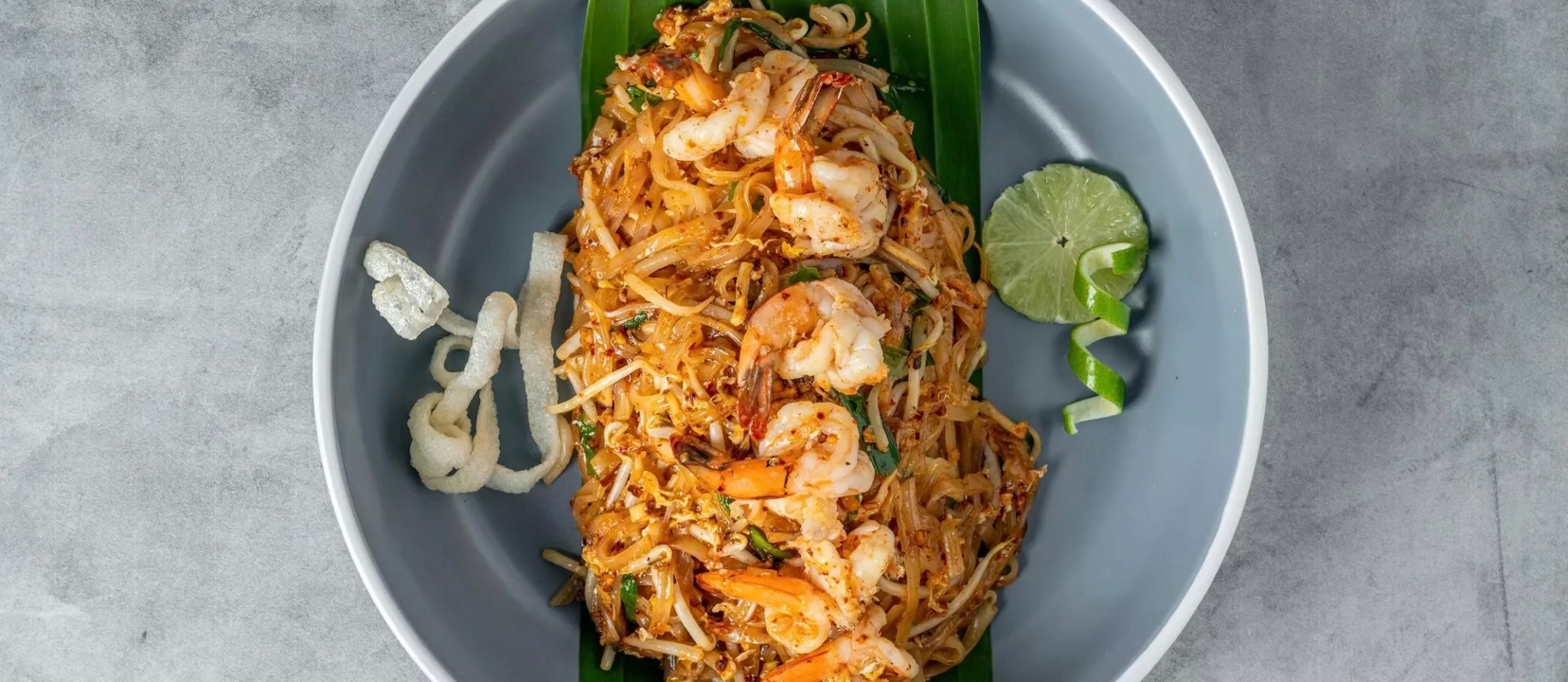 Pad thai shrimp.