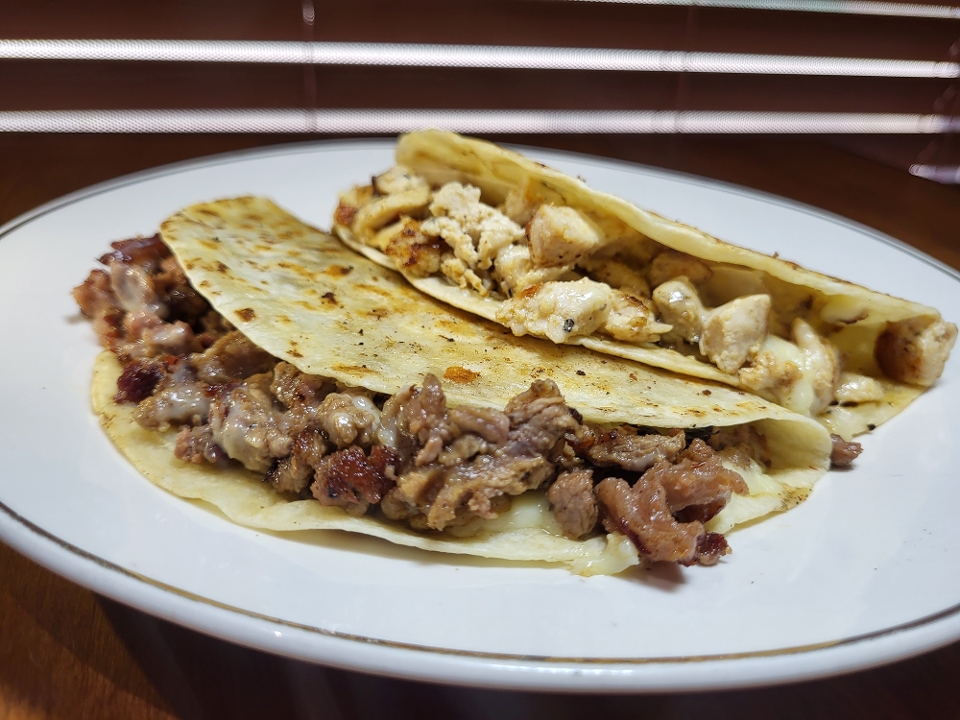 Quesadillas with Your Choice of Meat.