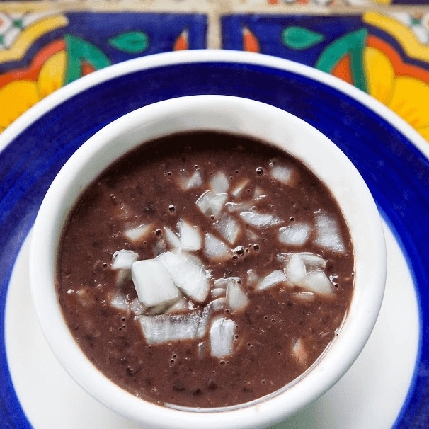 BLACK BEAN SOUP CUP.