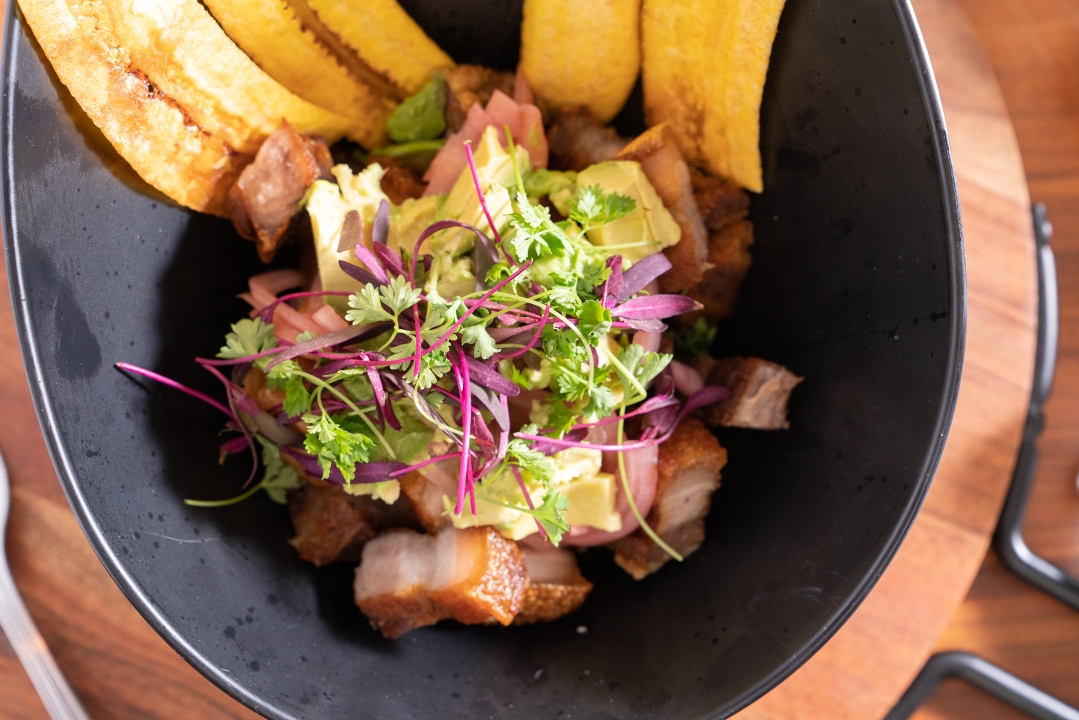Chicharrón Ceviche (Pork Crackling Ceviche).