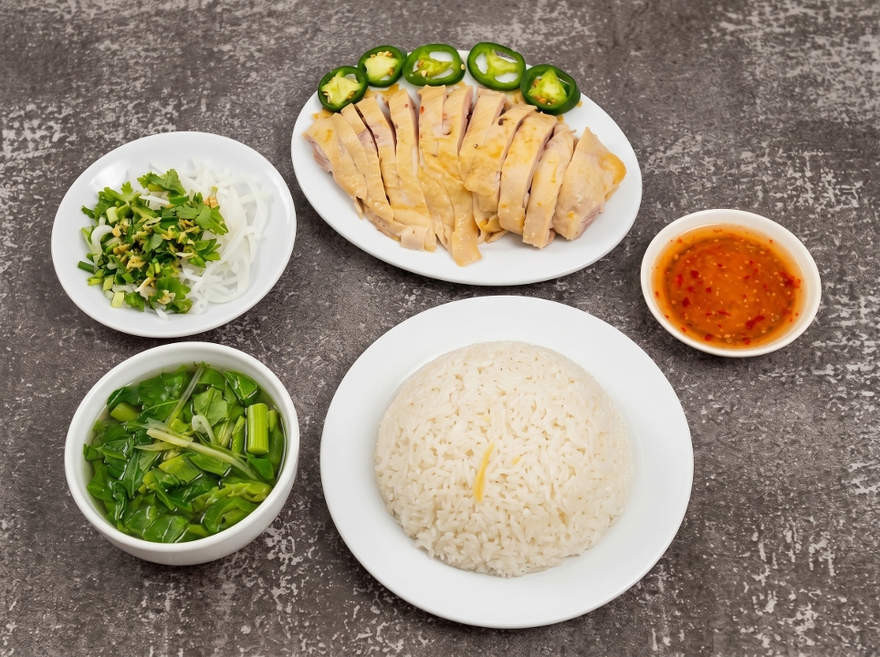 Com Ga Uc-Ga Ta-Breast Rice Chicken Combo-Pasture-Raised.