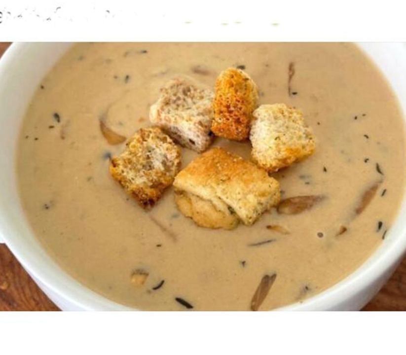 Cream of onion soup.