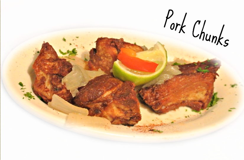 Pork Chunks Lunch.