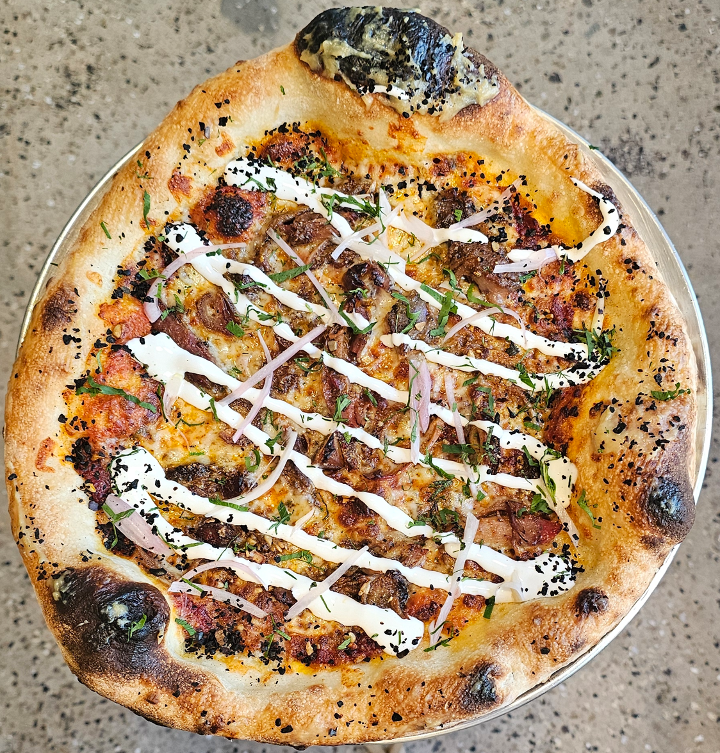 Lamb Pizza.