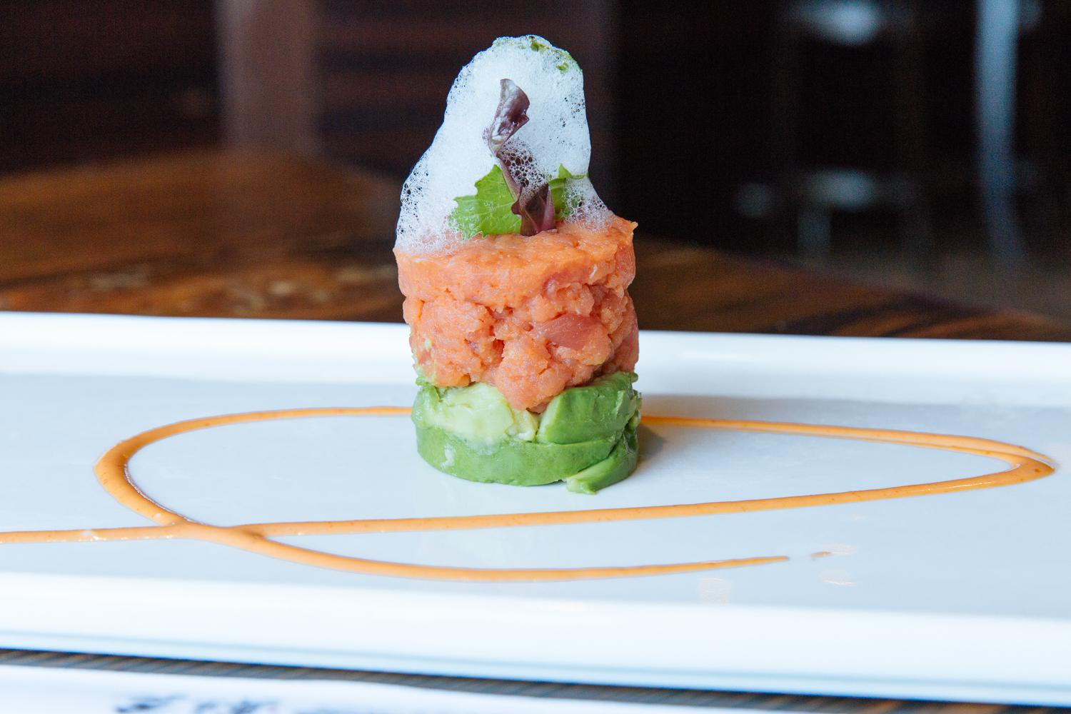 Avocado Tartar in Spicy Sauce.
