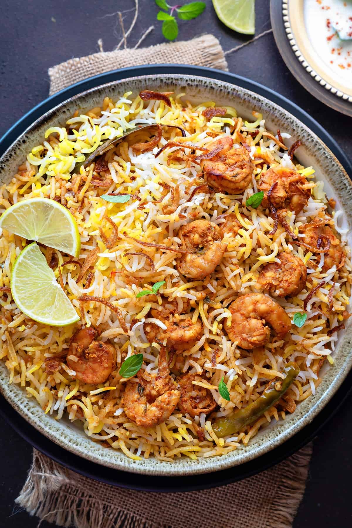 Shrimp Biryani.