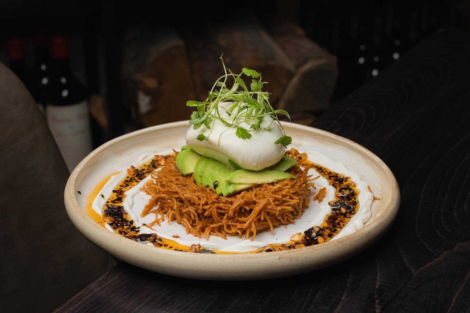 Fideo Seco and Burrata.