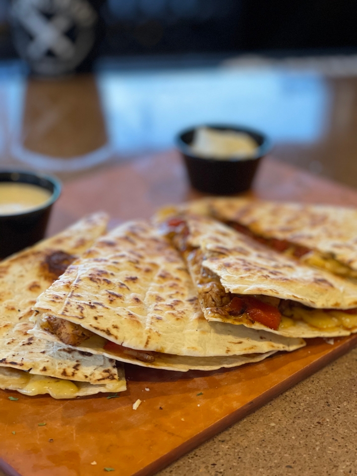 Blackened Chicken Quesadilla.