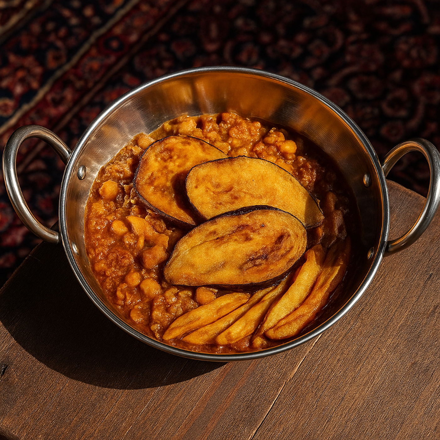 Gheymeh Bademjan (قیمه بادمجان).