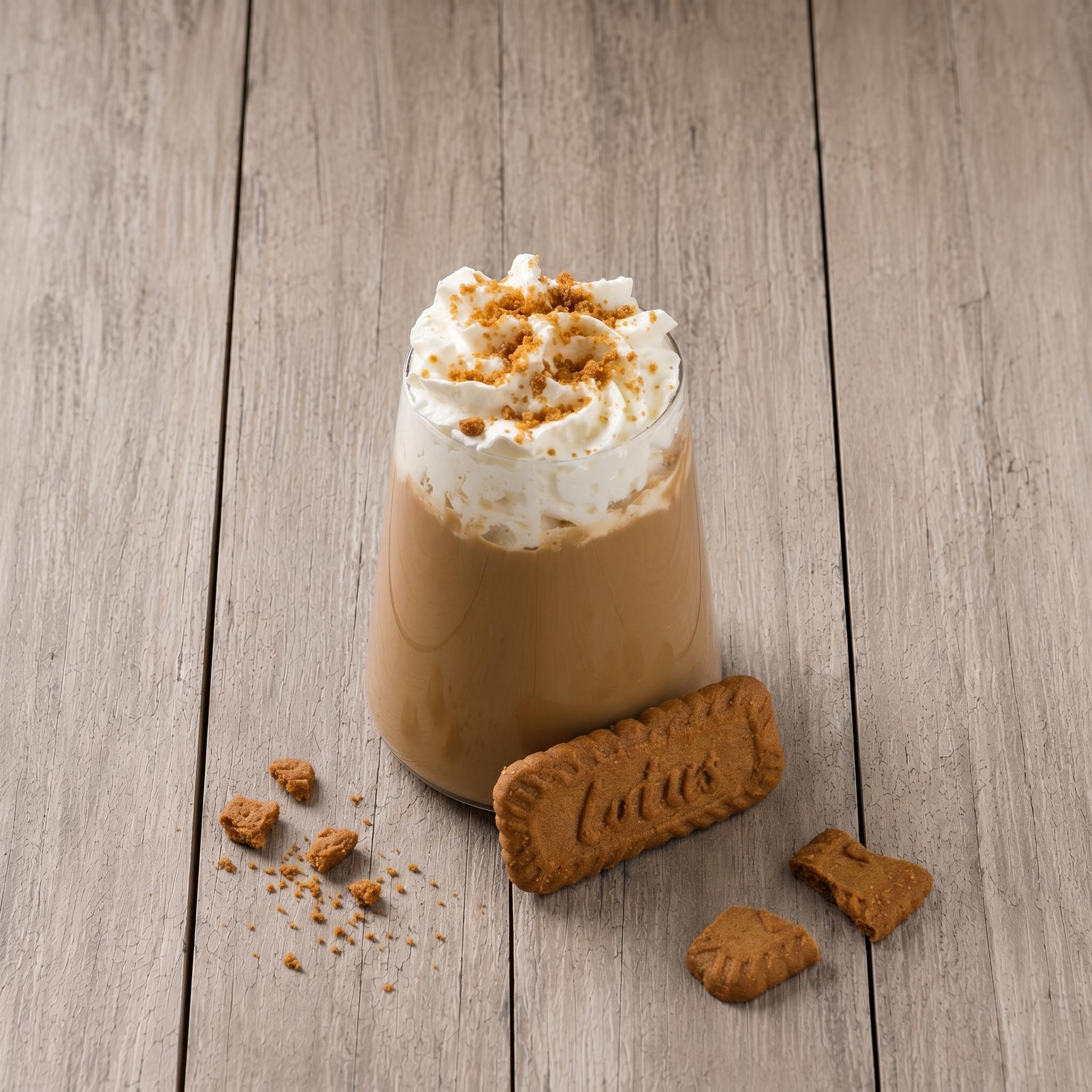 Iced Biscoff Latte.