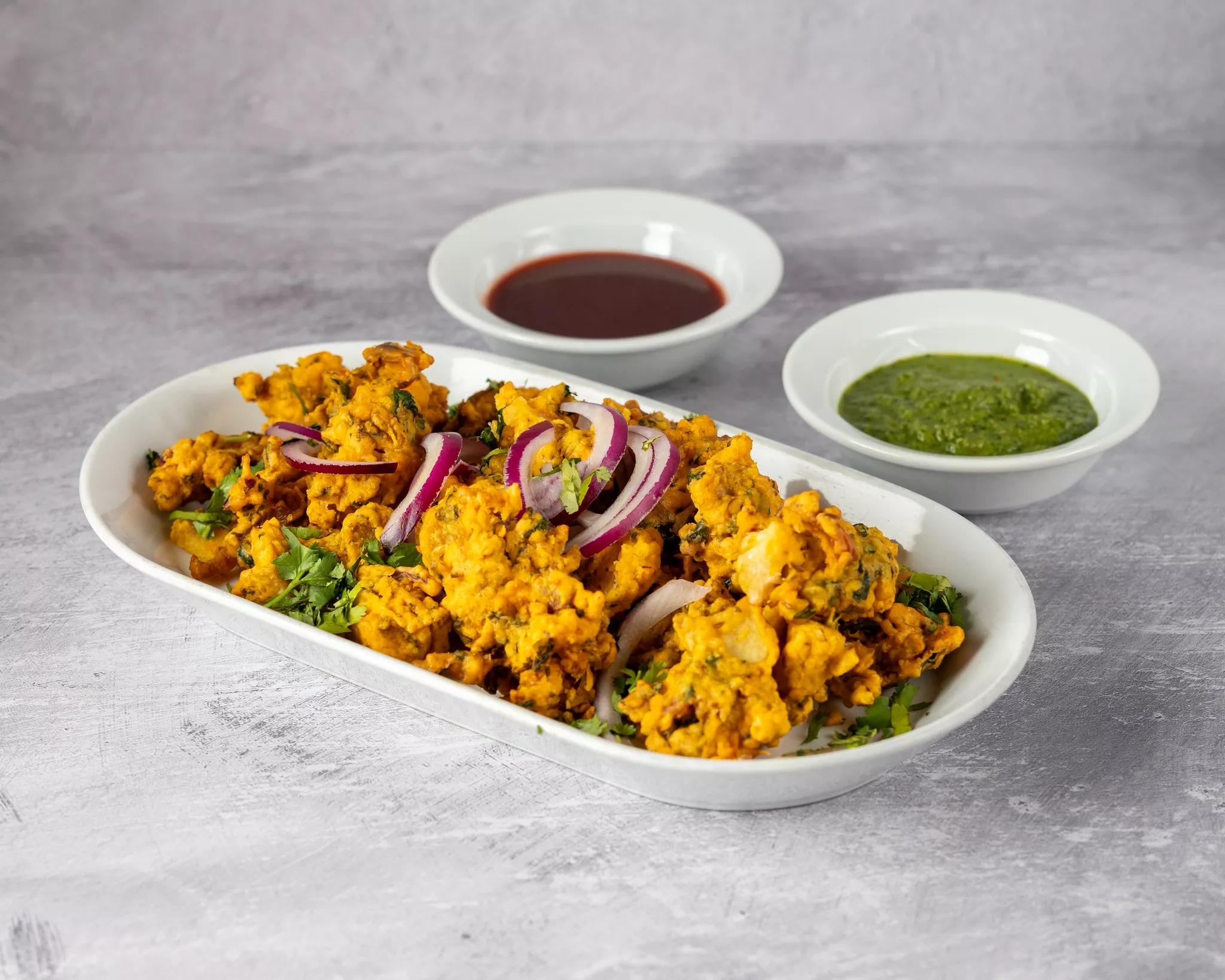 Vegetable Pakora (V).
