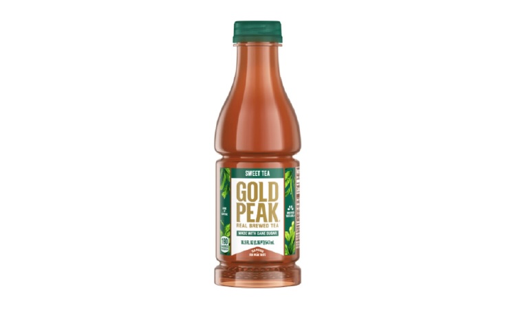 Gold Peak Sweetened Black Tea, 18.5oz Bottle.