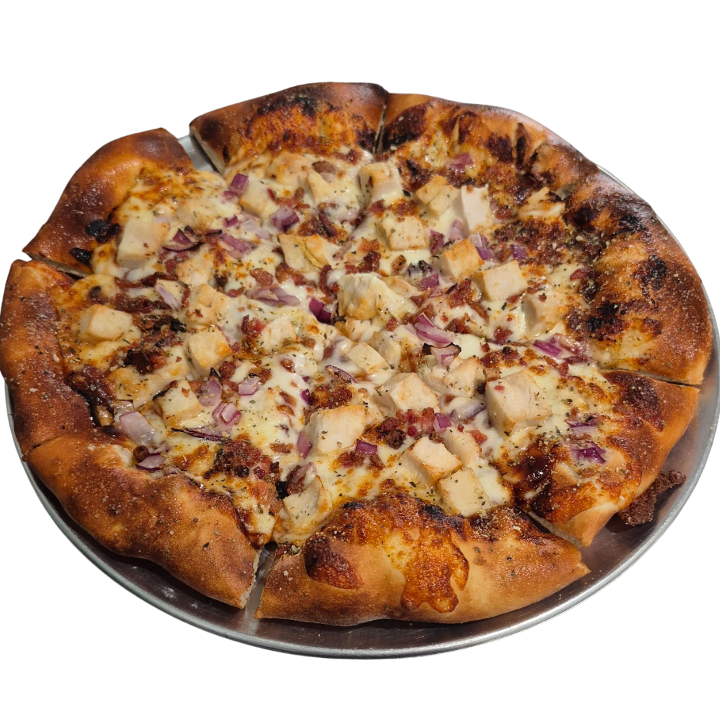 BBQ Chicken Pizza.