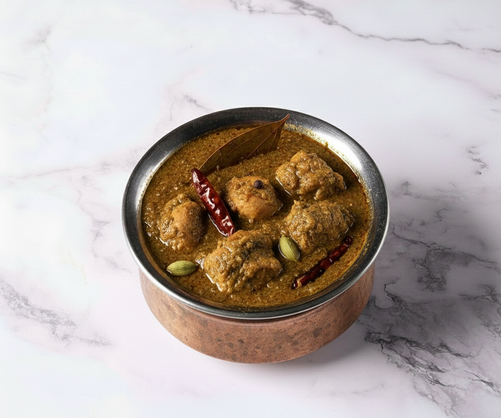 CHICKEN GONGURA CURRY.