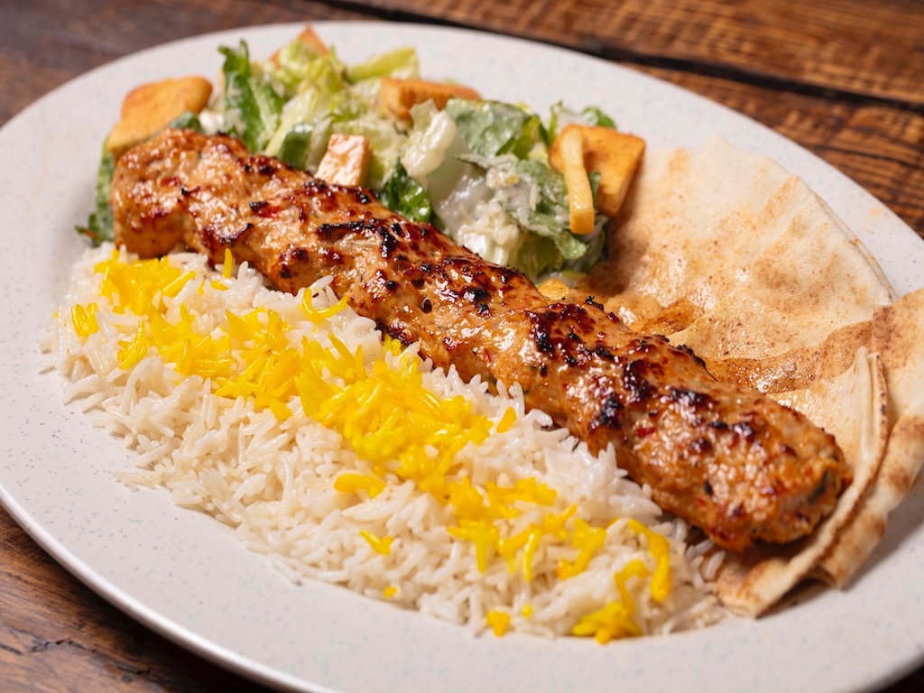 #3) Chicken Koobideh Plate.