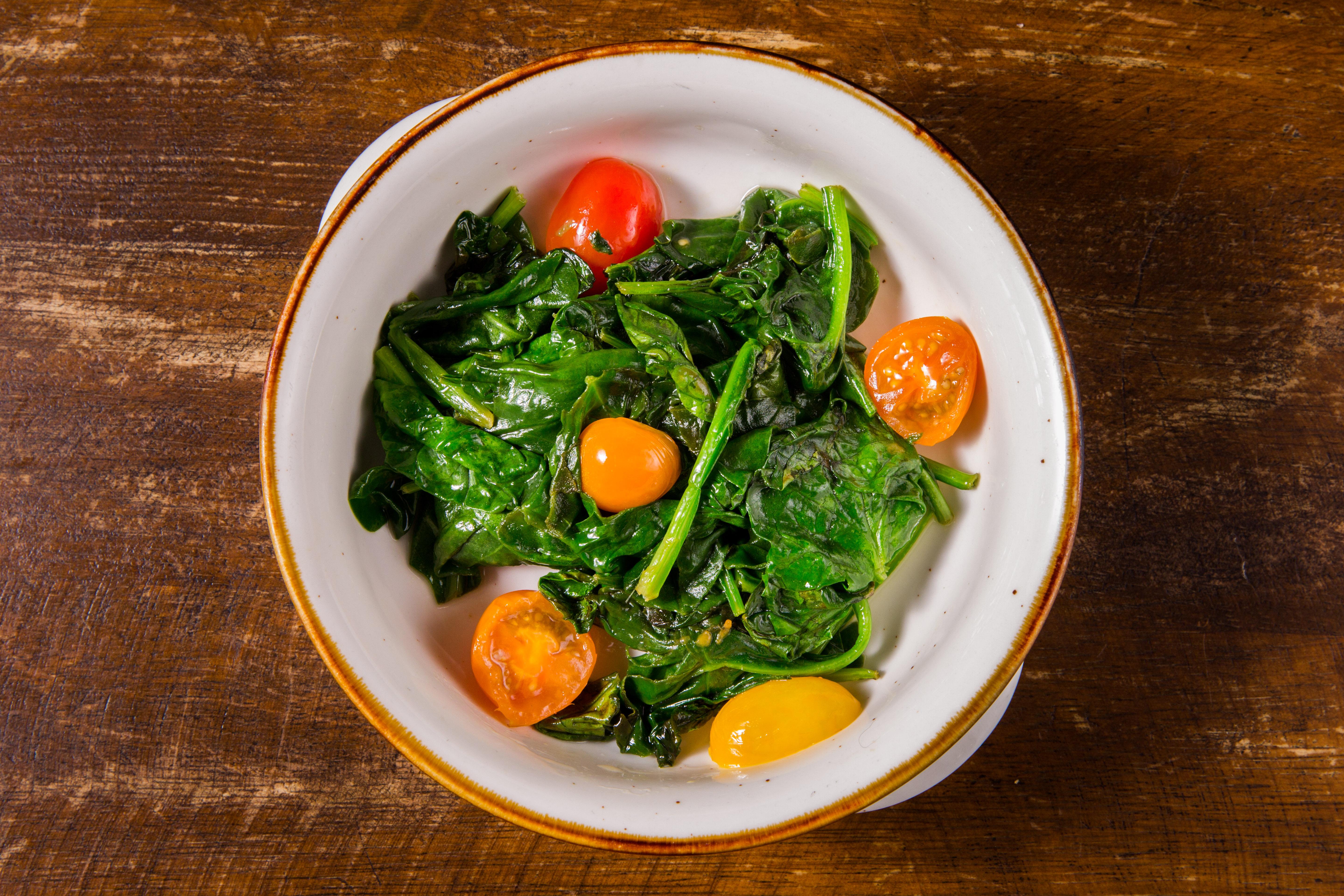 Sautéed Baby Spinach.