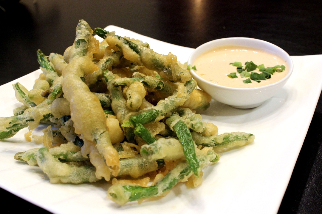 TEMPURA GREEN BEANS.