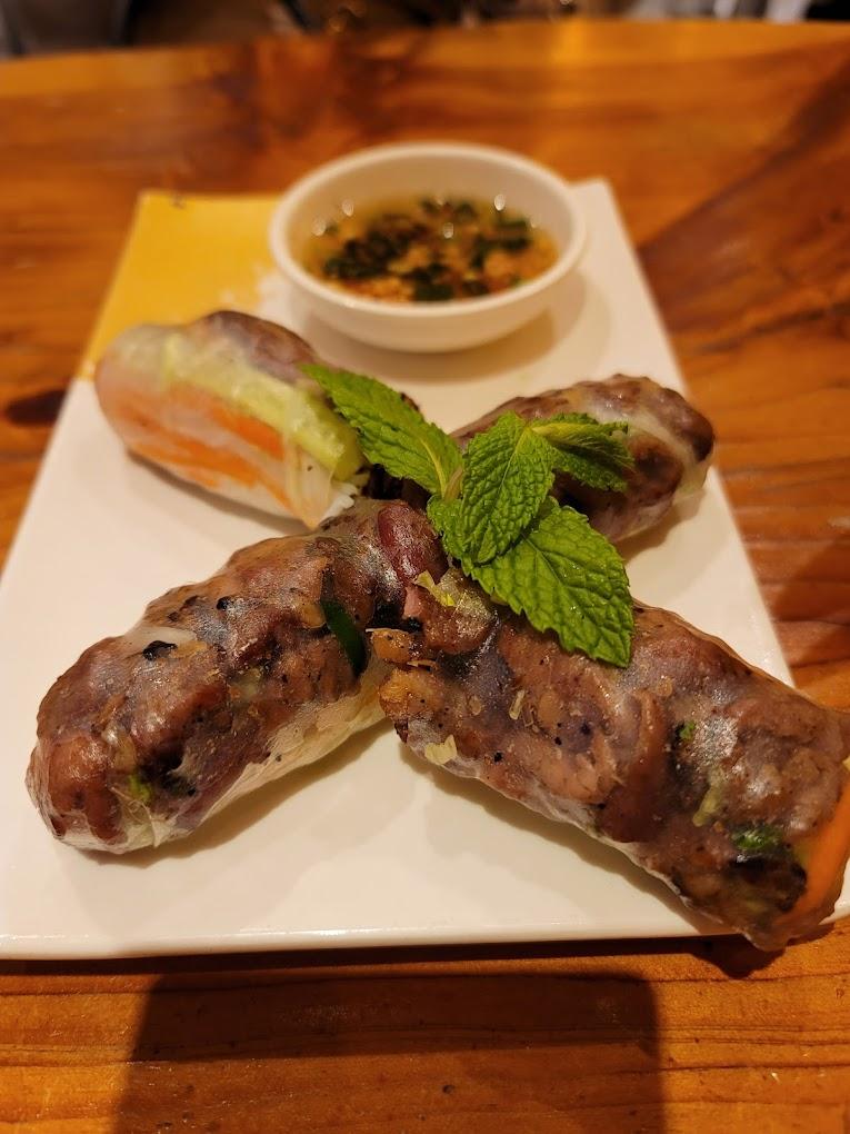 Grilled Pork Spring Roll.