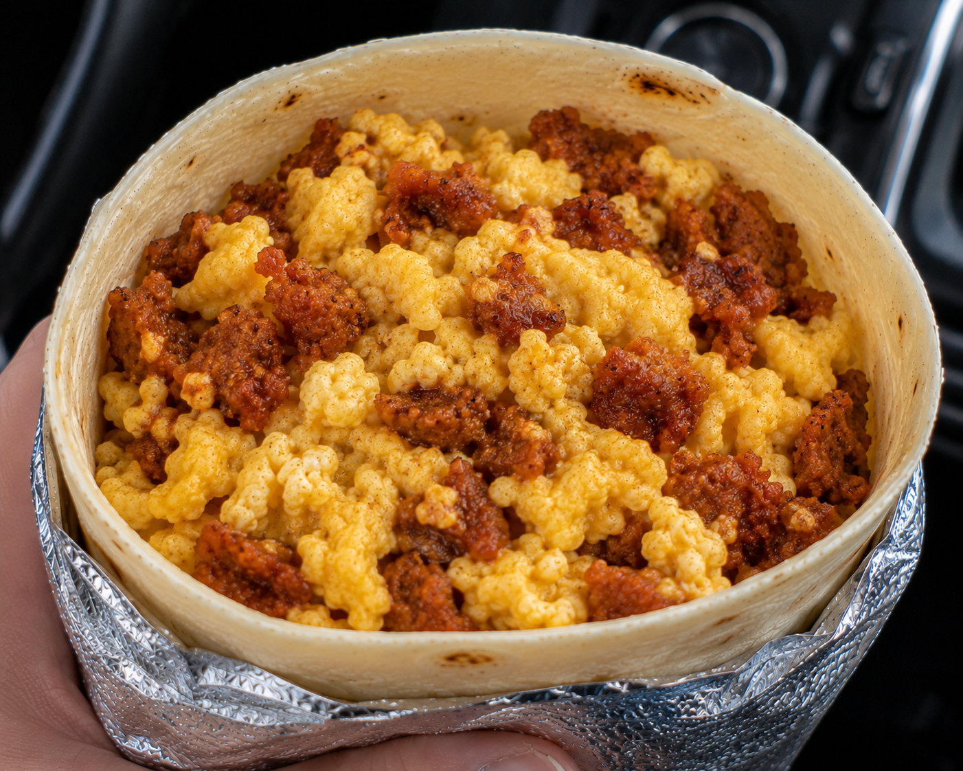 Egg & Chorizo.