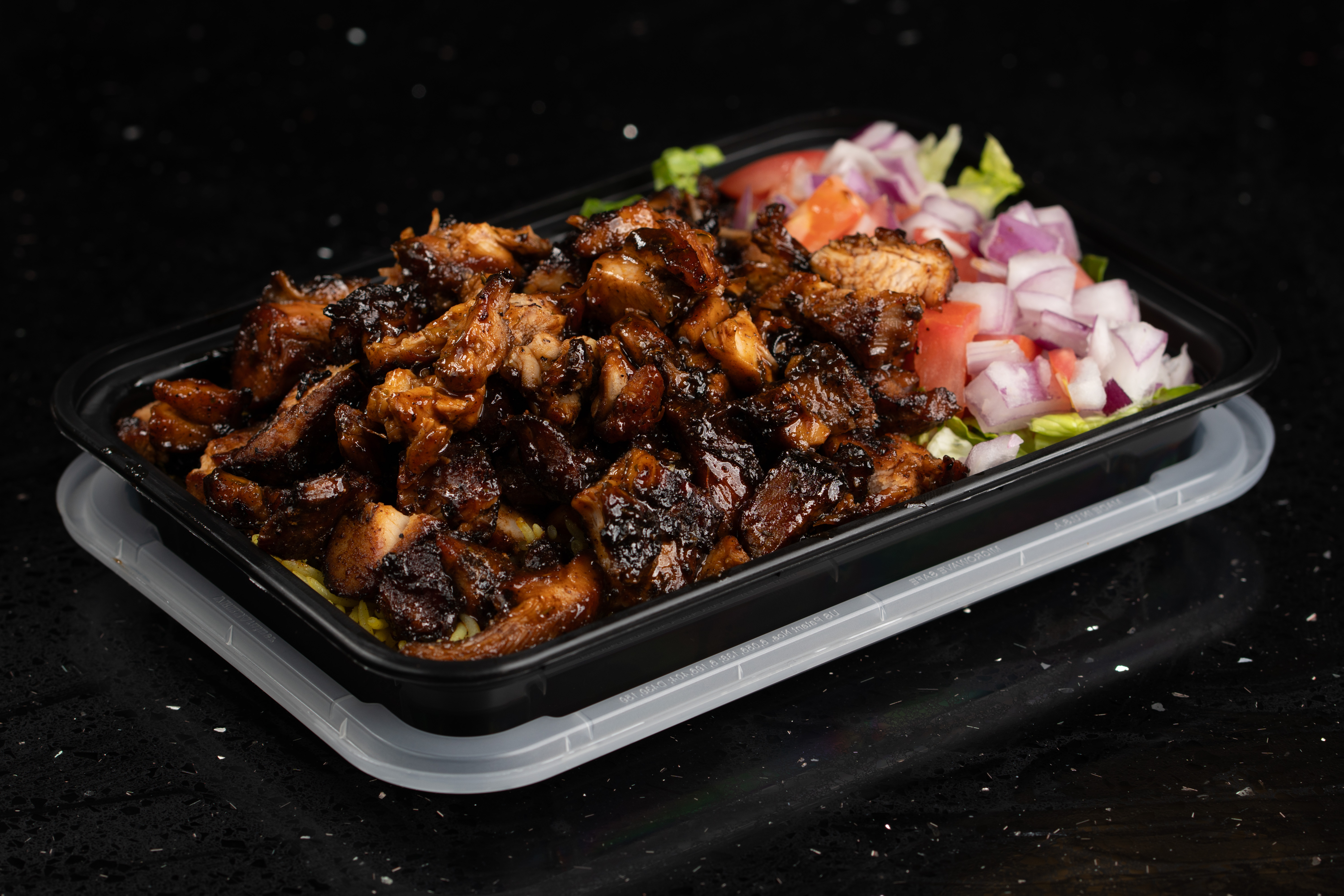 Jerk Chicken Platter.