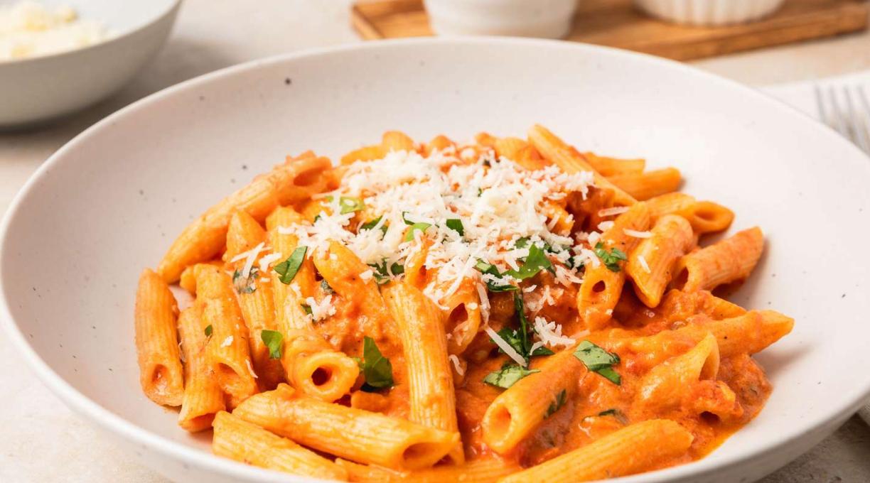 Pasta With Vodka Sauce.