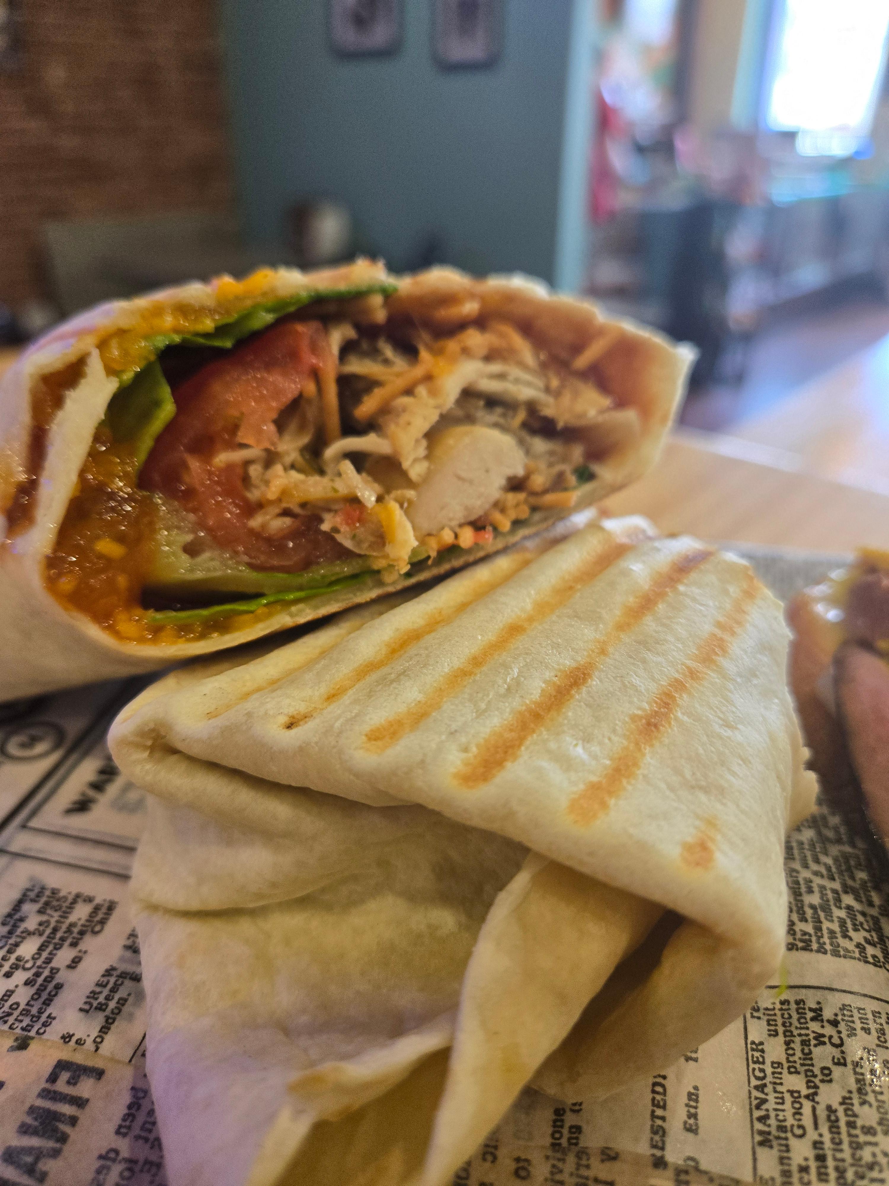 Peach BBQ Wrap.