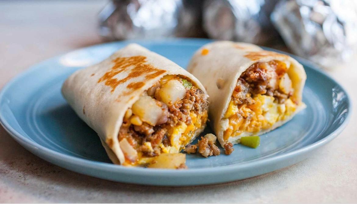 WAKE AND BAKE BURRITO.