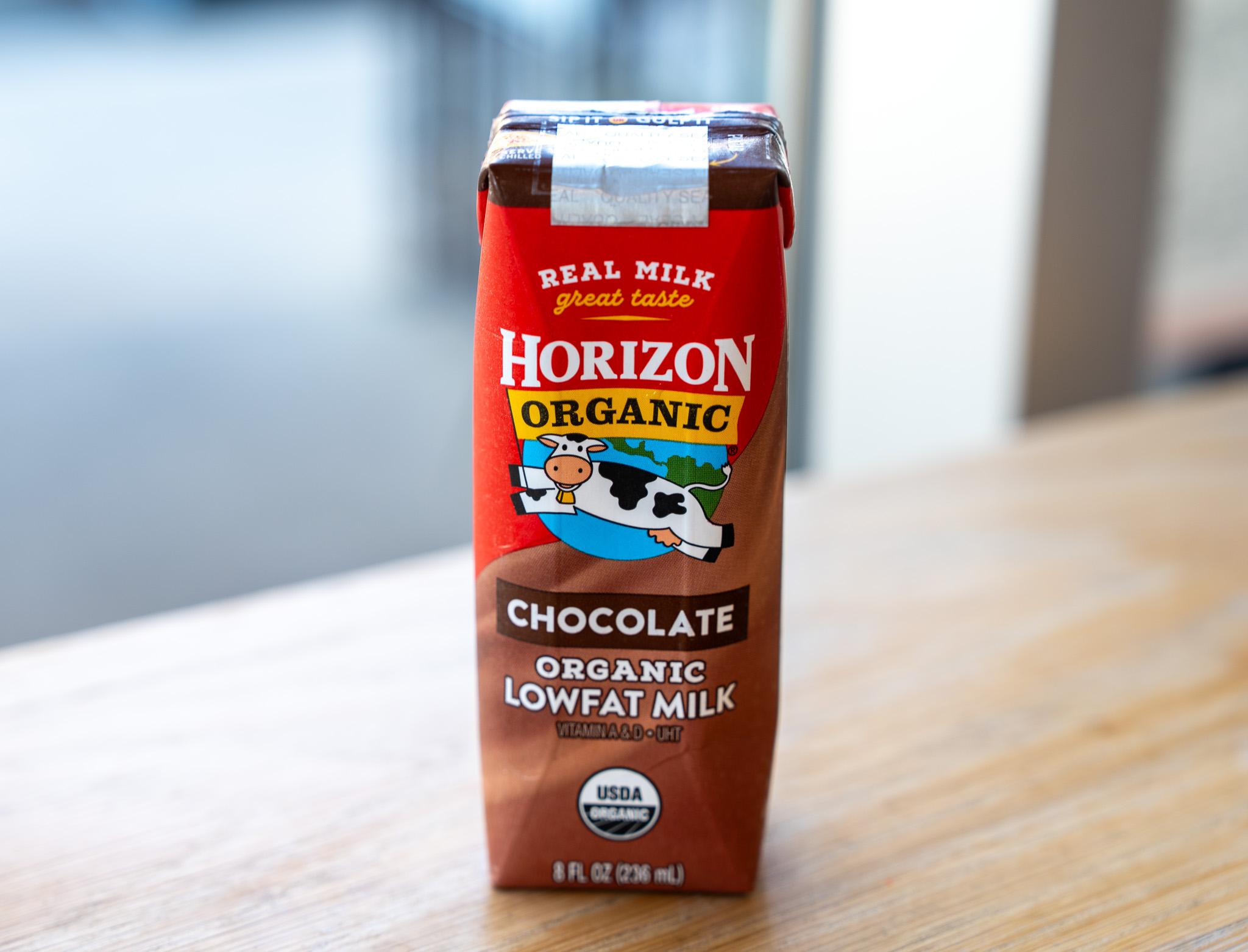 Organic Horizon Chocolate Milk.