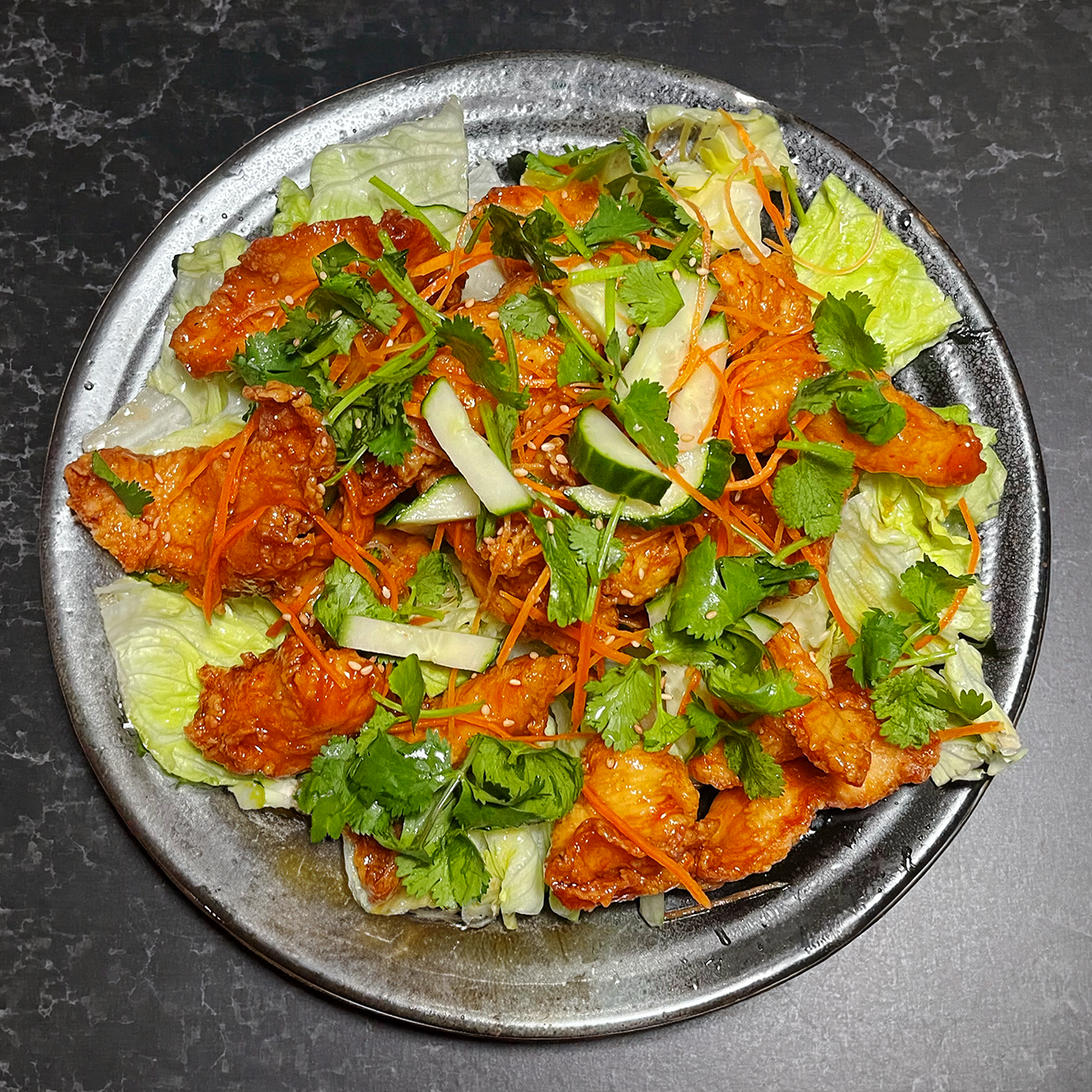 Korean Fried Chicken (Dak Gang Jeong).